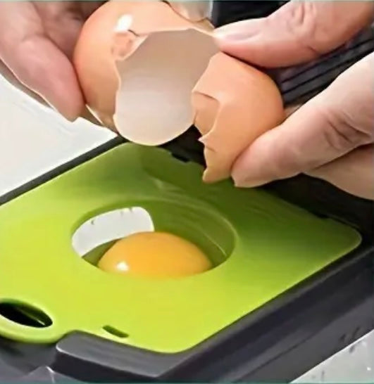 Răzătoare Multifuncțională 20 Piese - Pentru Legume și Fructe, Funcție de Caserolă, Lame din Oțel Inoxidabil, Mâner Protecție, Verde, Materiale Durabile, Non-Toxice