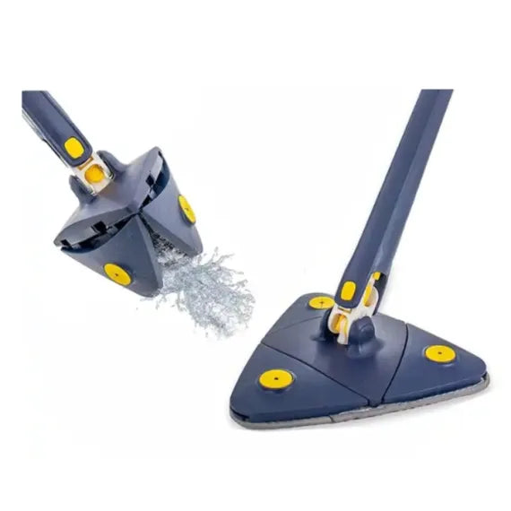 Mop Profesional cu Stoarcere - Lavetă din Microfibră, Albastru, 130 cm, Eficiență Maximă, Non-Toxic, pentru Interior/Exterior