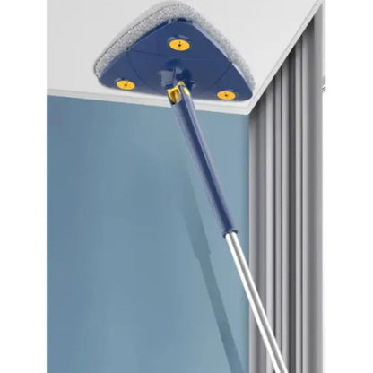Mop Profesional cu Stoarcere - Lavetă din Microfibră, Albastru, 130 cm, Eficiență Maximă, Non-Toxic, pentru Interior/Exterior